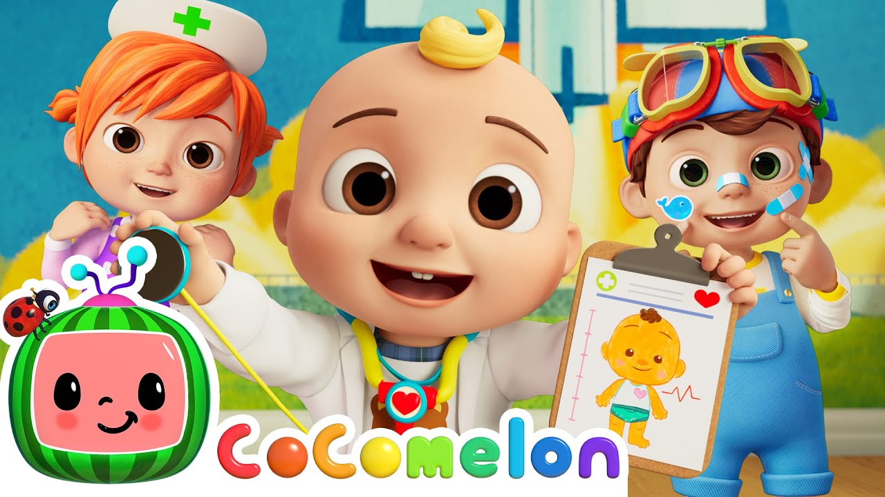 Head Shoulders Knees and Toes🩺 Doctor JJ Check Up | CoComelon Nursery Rhymes & Kids Songs img
