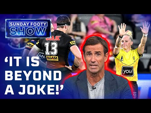 Joey FURIOUS with the state of officiating in the NRL: Sunday Footy Show | NRL on Nine img